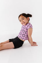 Load image into Gallery viewer, Mauve Smilies | Cross Back Tee