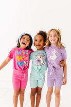 Load image into Gallery viewer, Silly Goose | Purple Vintage Front-Tie Tee