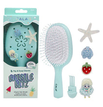 Load image into Gallery viewer, Bristle Bitz Charm Hair Brush | LIGHT BLUE