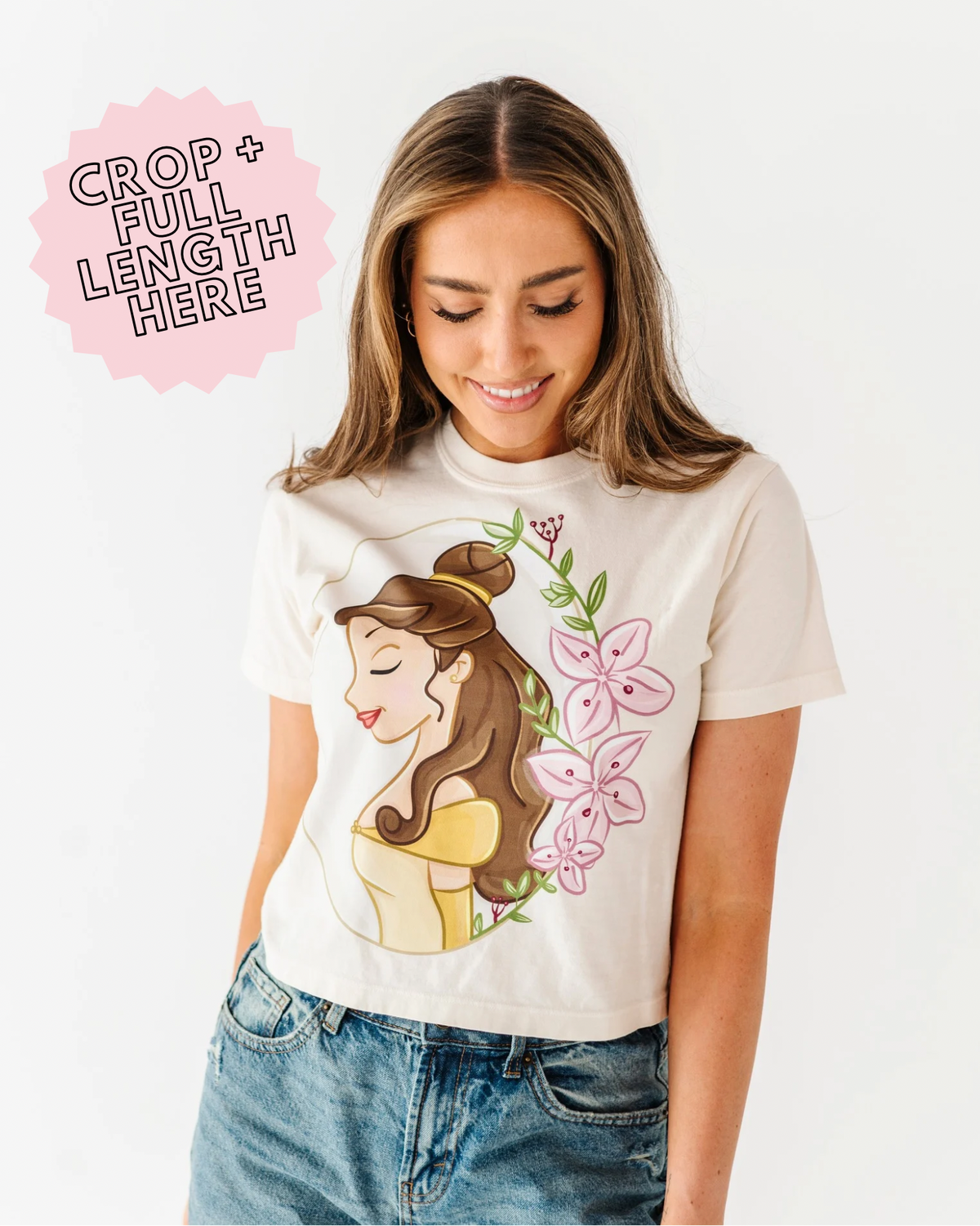 Belle | ADULT tees (*CROP + FULL LENGTH HERE)