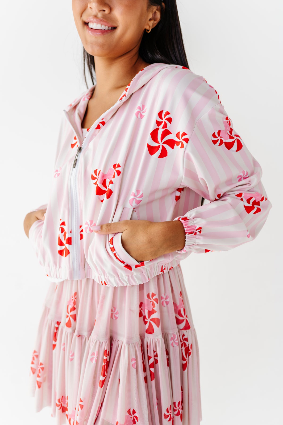 Peppermint Pixie | ADULT Cropped Hoodie