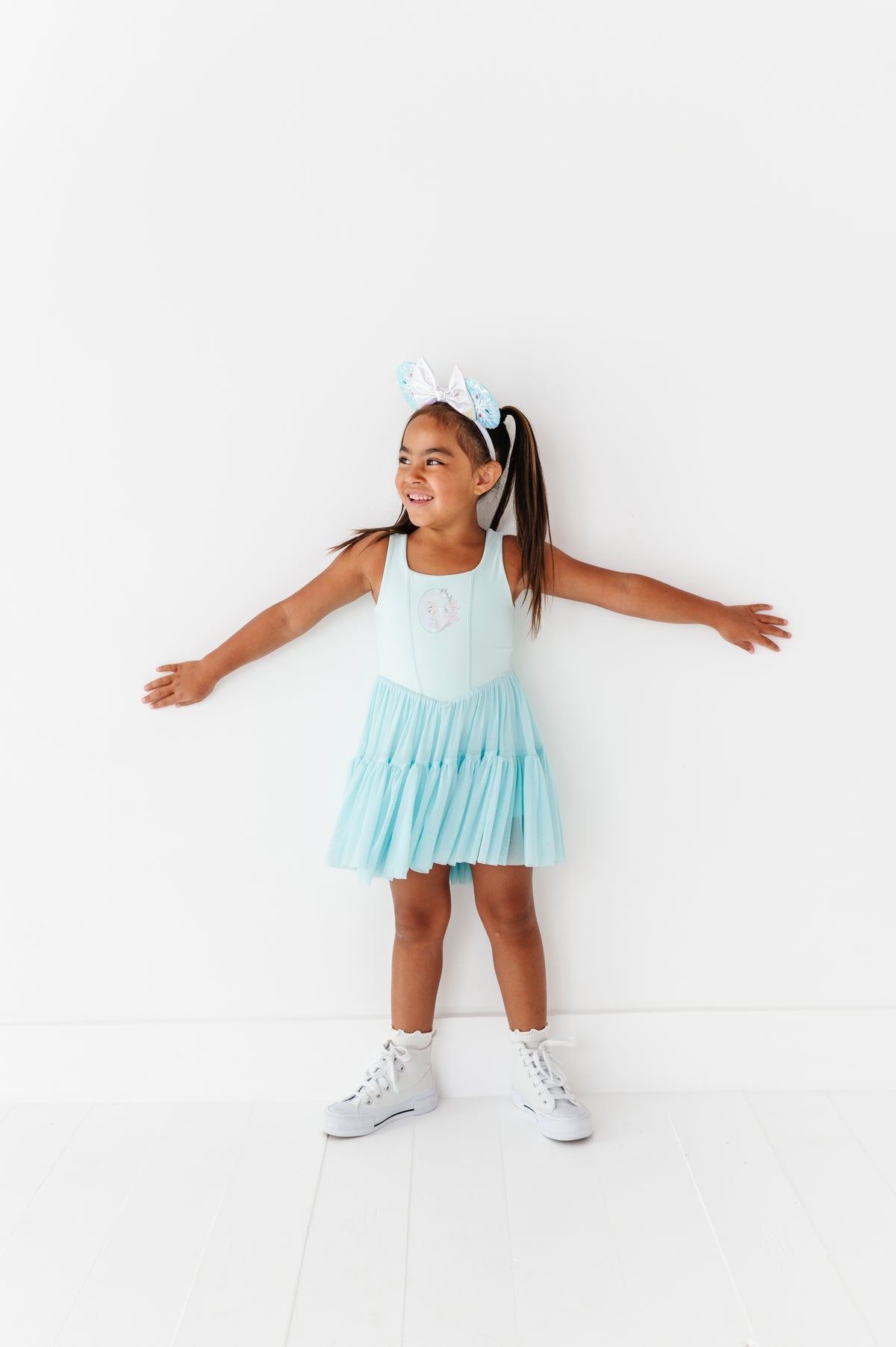 Elsa (KIDS) | Icy Blue Mesh DRESS