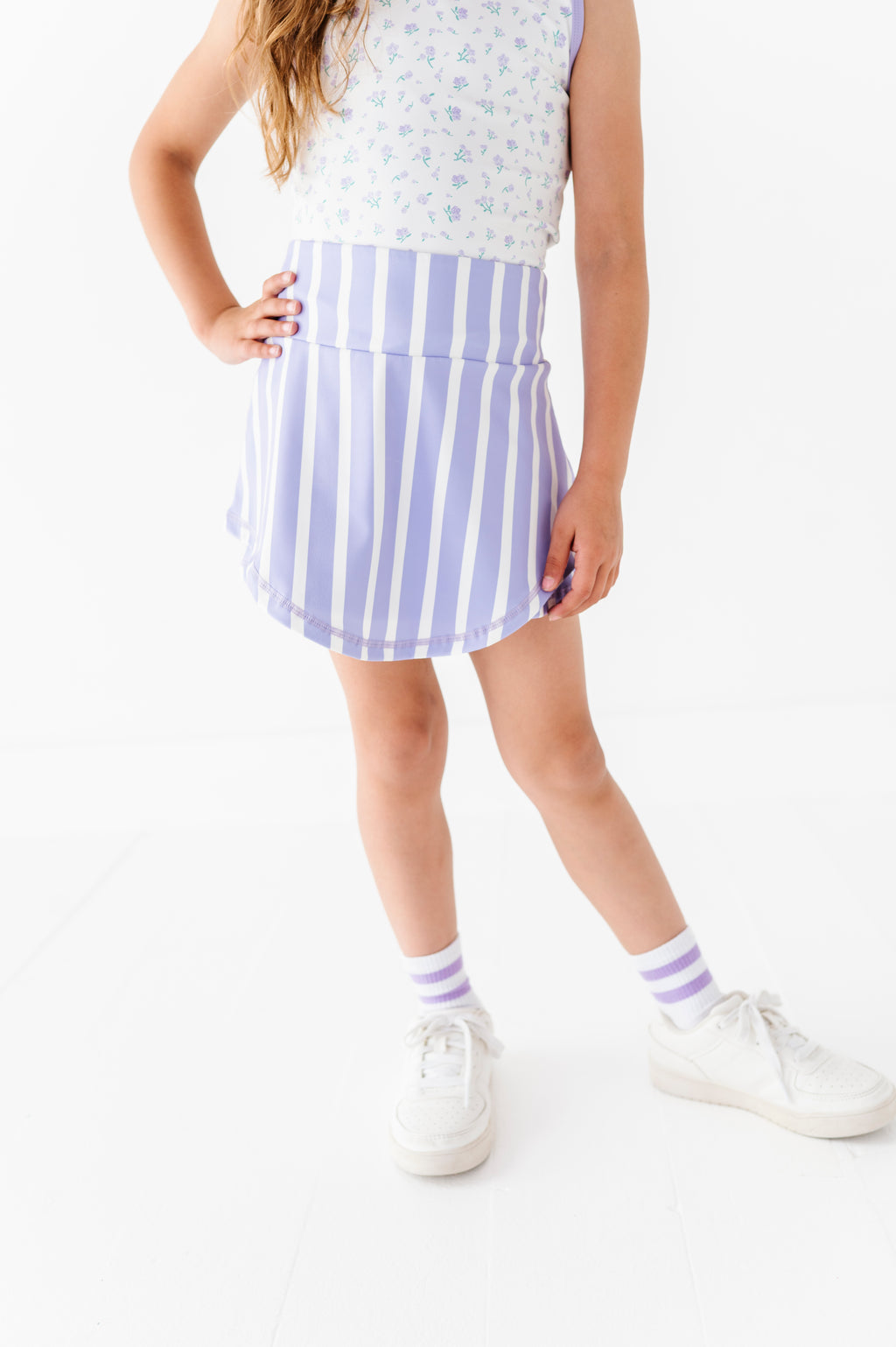 Lavender Petite Floral | Retro Tank SET
