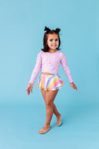 Cherry Crush |  RASHGUARD SKIRTED 2-PIECE