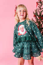 Pine Polka Dot | 3-Tiered Skort