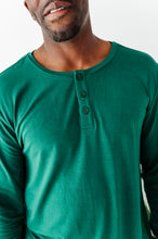 Load image into Gallery viewer, SOLID GREEN | MEN'S Henley Top