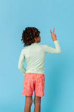 Load image into Gallery viewer, Lemon-Lime | ZIP RASH SHIRT