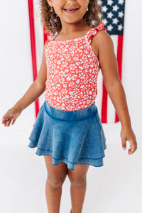 Navy RIBBED | Skort