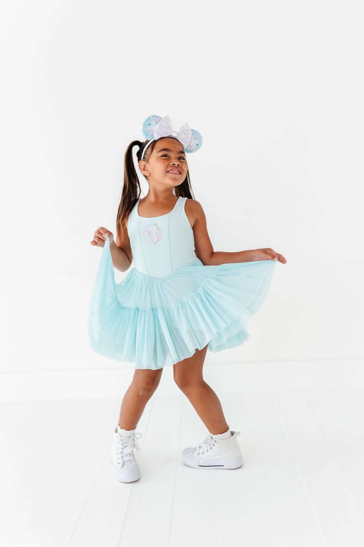 Elsa (KIDS) | Icy Blue Mesh DRESS