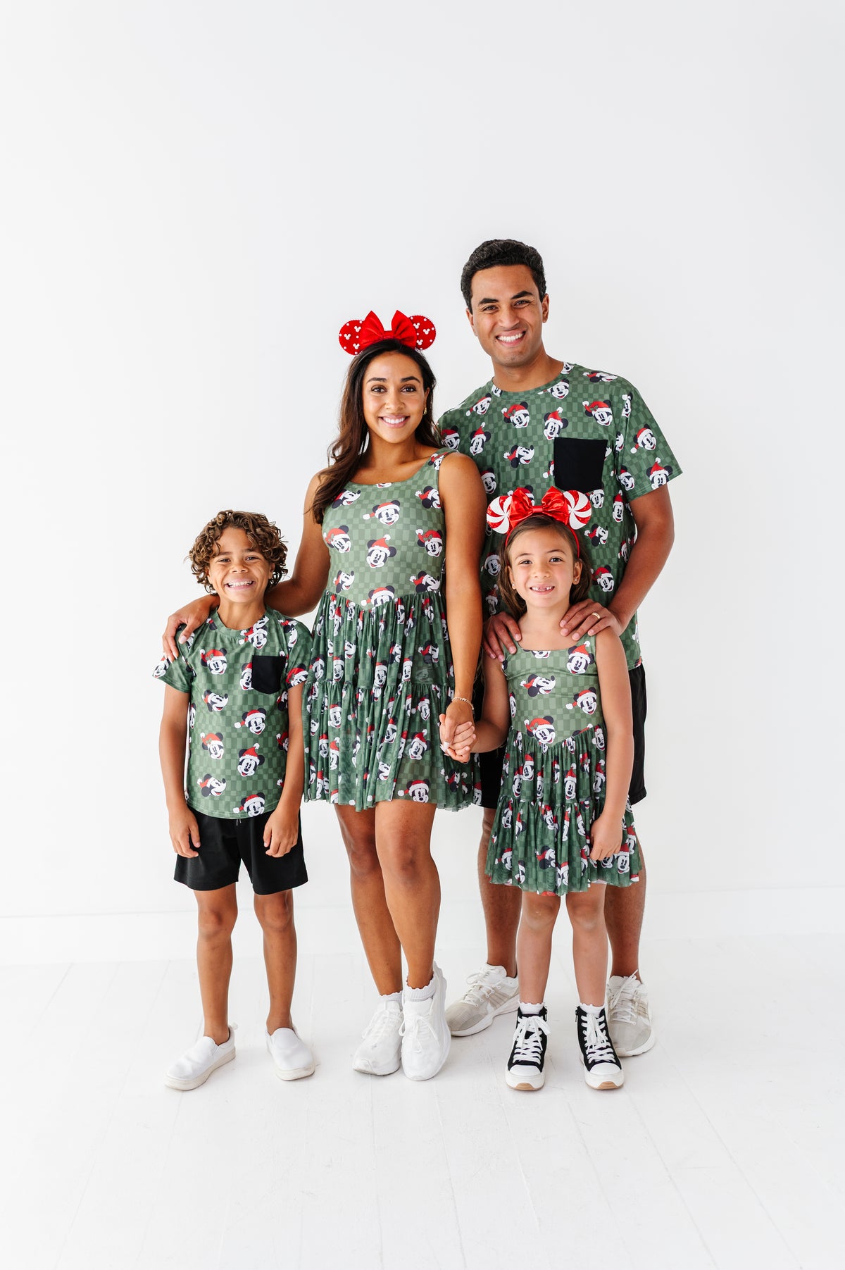 Mickey's Evergreen Check | KIDS Mesh Dress