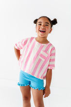 Load image into Gallery viewer, Cotton Candy Stripe | Boxy Crop