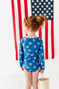 Navy Stars + Stripes | ONE-PIECE RASHGUARD