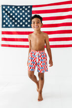 Load image into Gallery viewer, USA Check | BOYS Swim Shorts