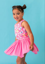 Load image into Gallery viewer, Hot Pink Girly Pop | Strappy Back Tank SET