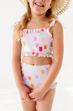 Load image into Gallery viewer, Painted Dotty: Ruffle Bandeau TWO-PIECE