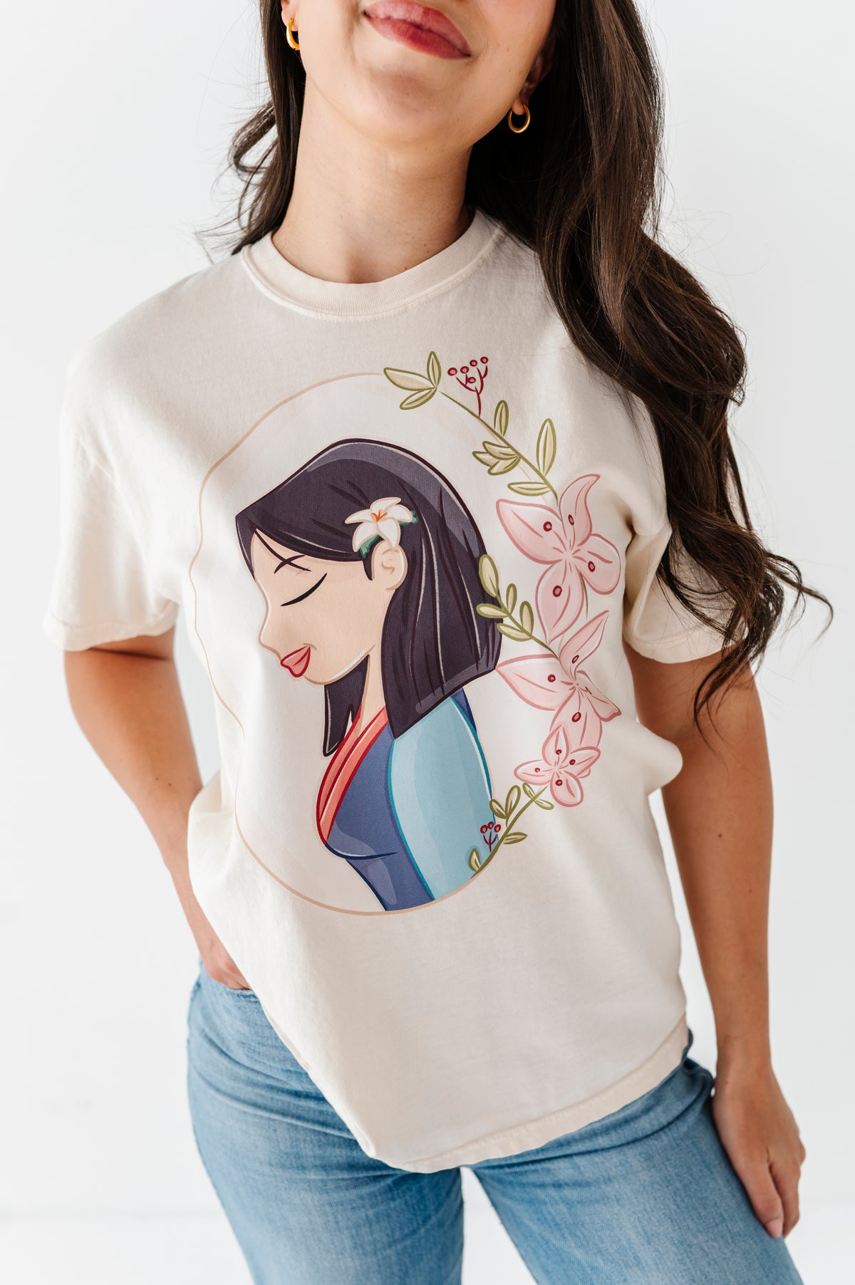 Mulan | ADULT tee (CROP + FULL LENGTH HERE)