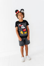 Load image into Gallery viewer, Sweater Print Mickey | KIDS BLACK TEE