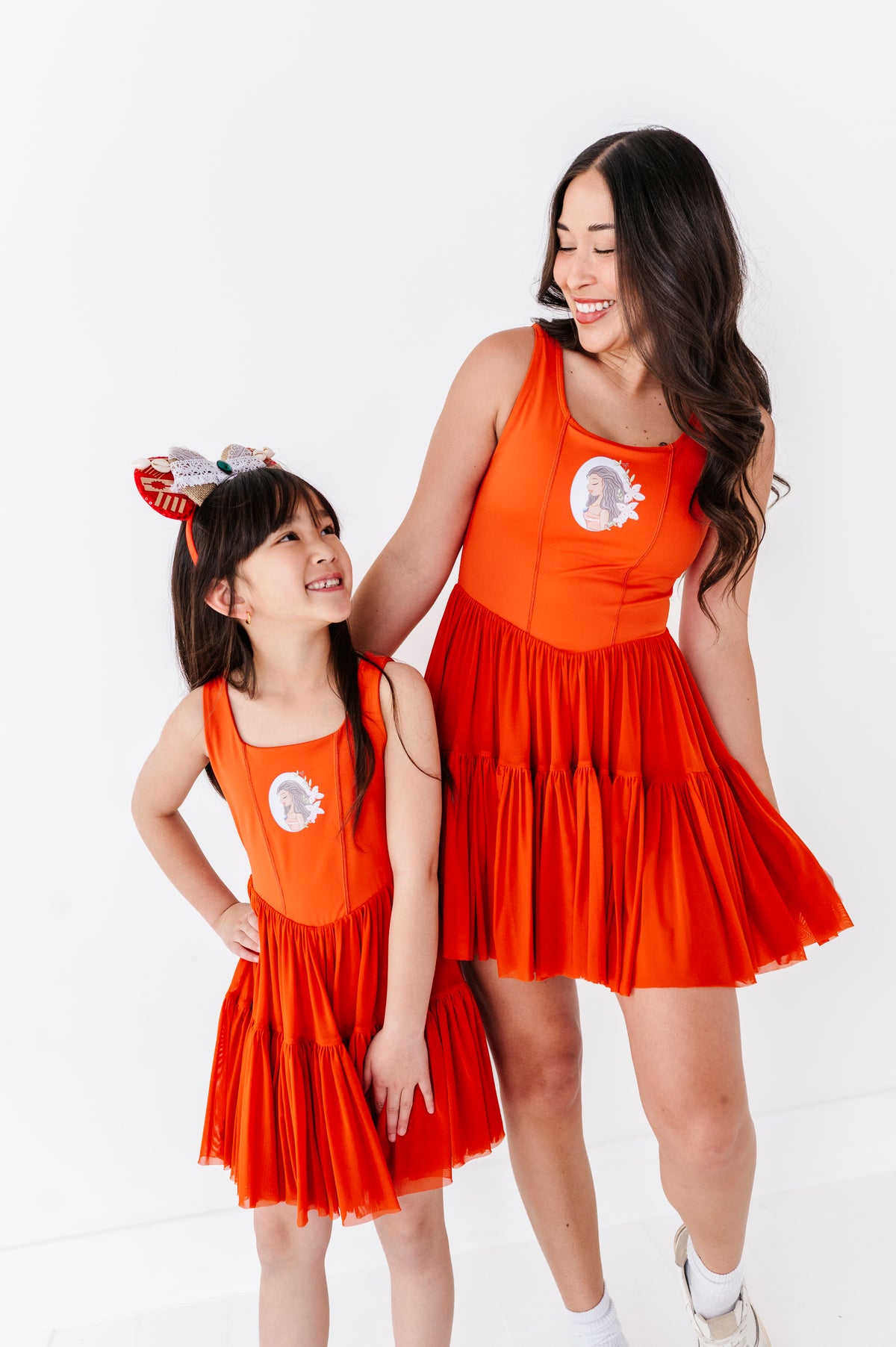 Moana (KIDS) | Burnt Orange Mesh DRESS