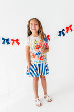 Load image into Gallery viewer, Floral USA | KIDS Cream Tee