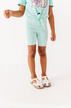 Load image into Gallery viewer, Mint | RIBBED BIKER SHORTS