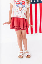 Load image into Gallery viewer, Red RIBBED | Skort
