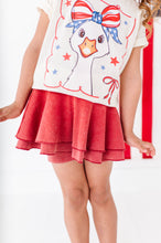 Load image into Gallery viewer, Red RIBBED | Skort