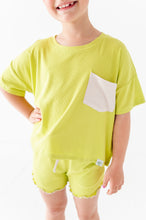 Load image into Gallery viewer, Lime Wedge | Boxy Crop + Shorts RIB Set