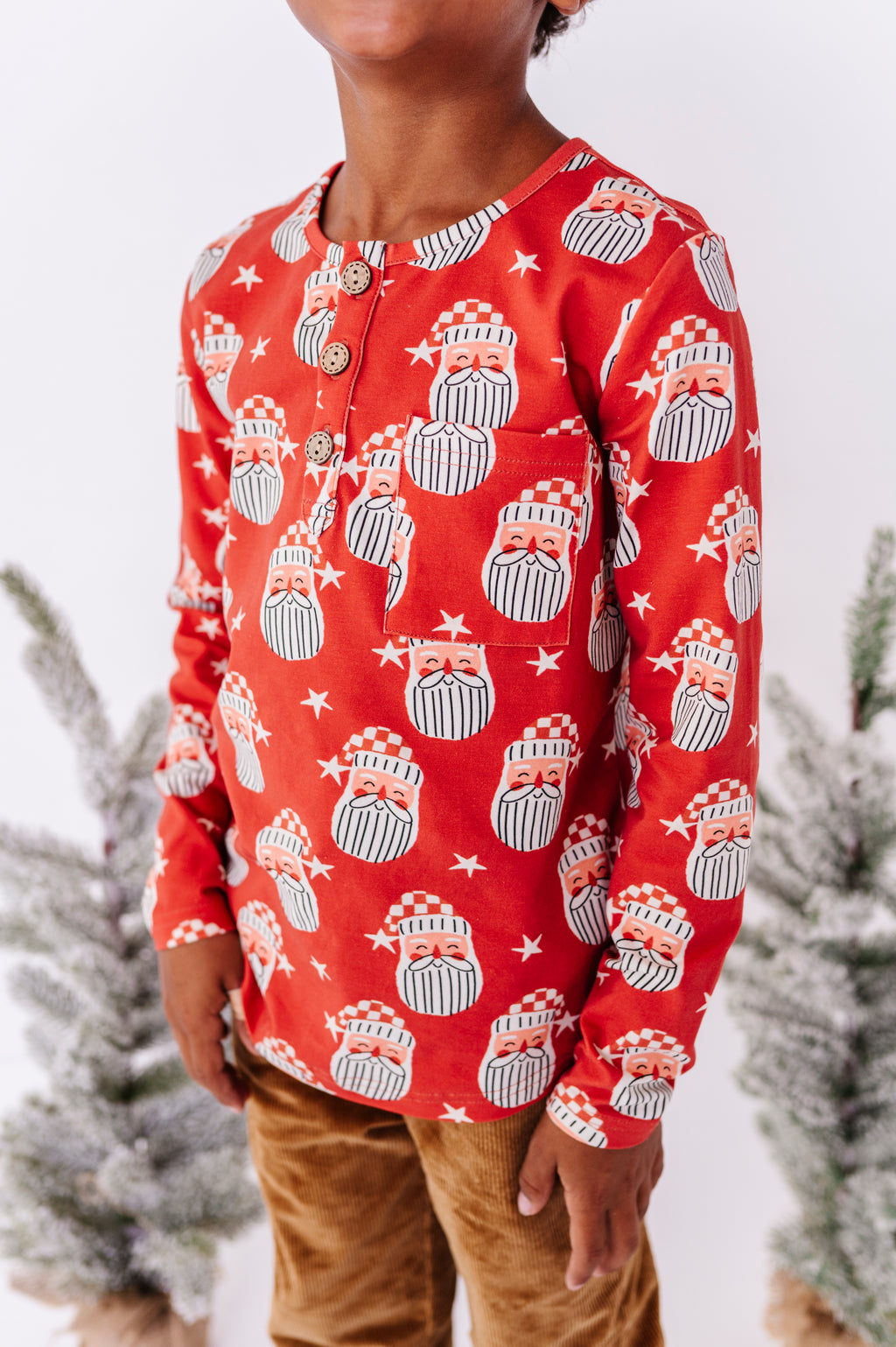 Retro St. Nick | Button Henley