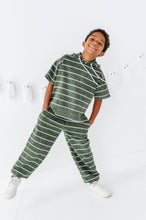 Load image into Gallery viewer, Olivine Stripes | Hoodie + Jogger SET