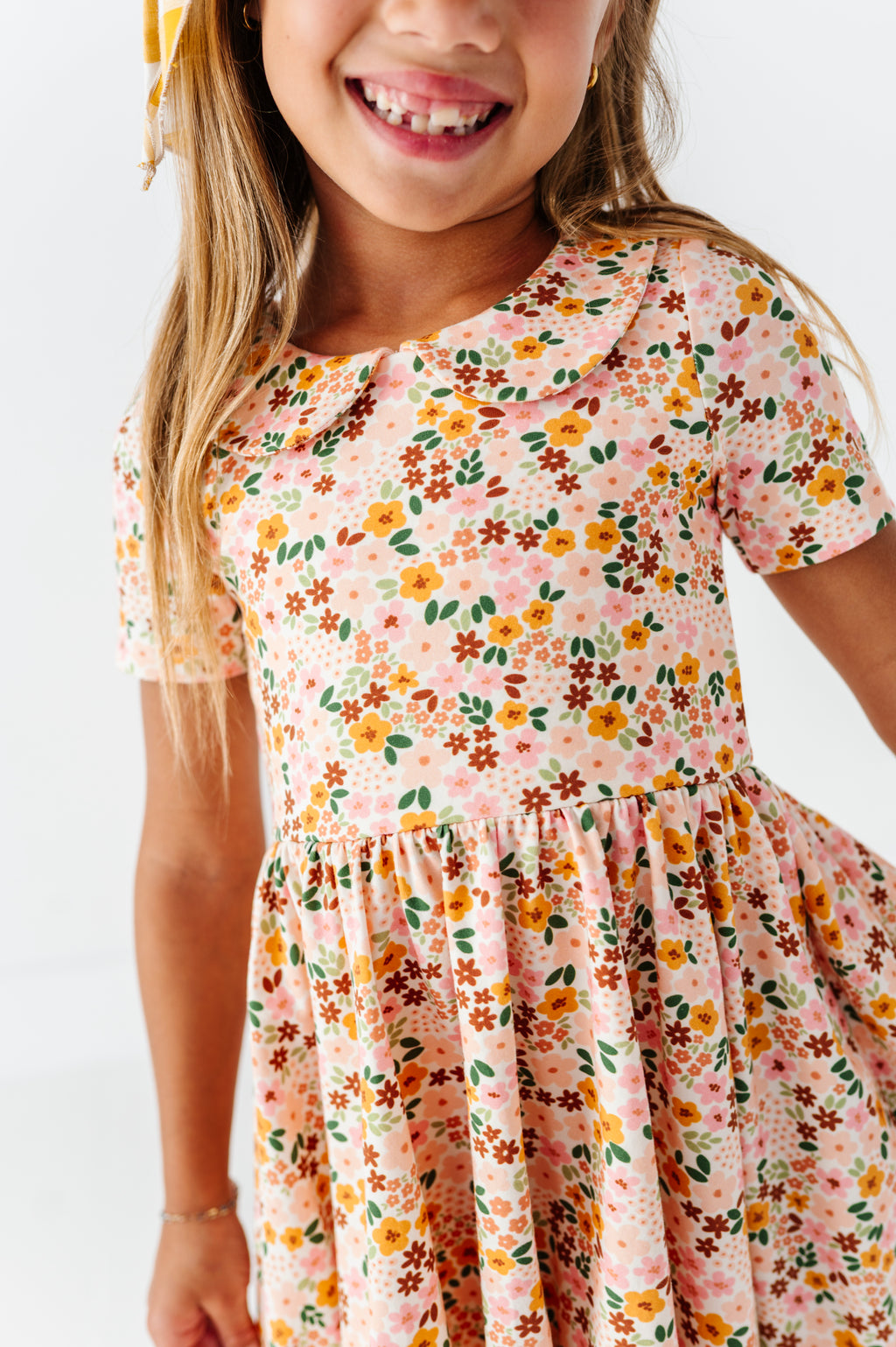 Autumn Posy | Collared Twirl Dress