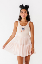 Load image into Gallery viewer, Pumpkin Bow TAN | (ADULT) Mesh DRESS