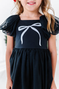 Black | Bow Party Dress