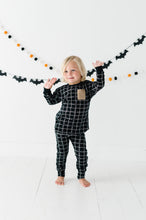 Load image into Gallery viewer, BLACK PLAID | LONG Sleeve Crew Neck (9/12 + 8 yrs ONLY left)