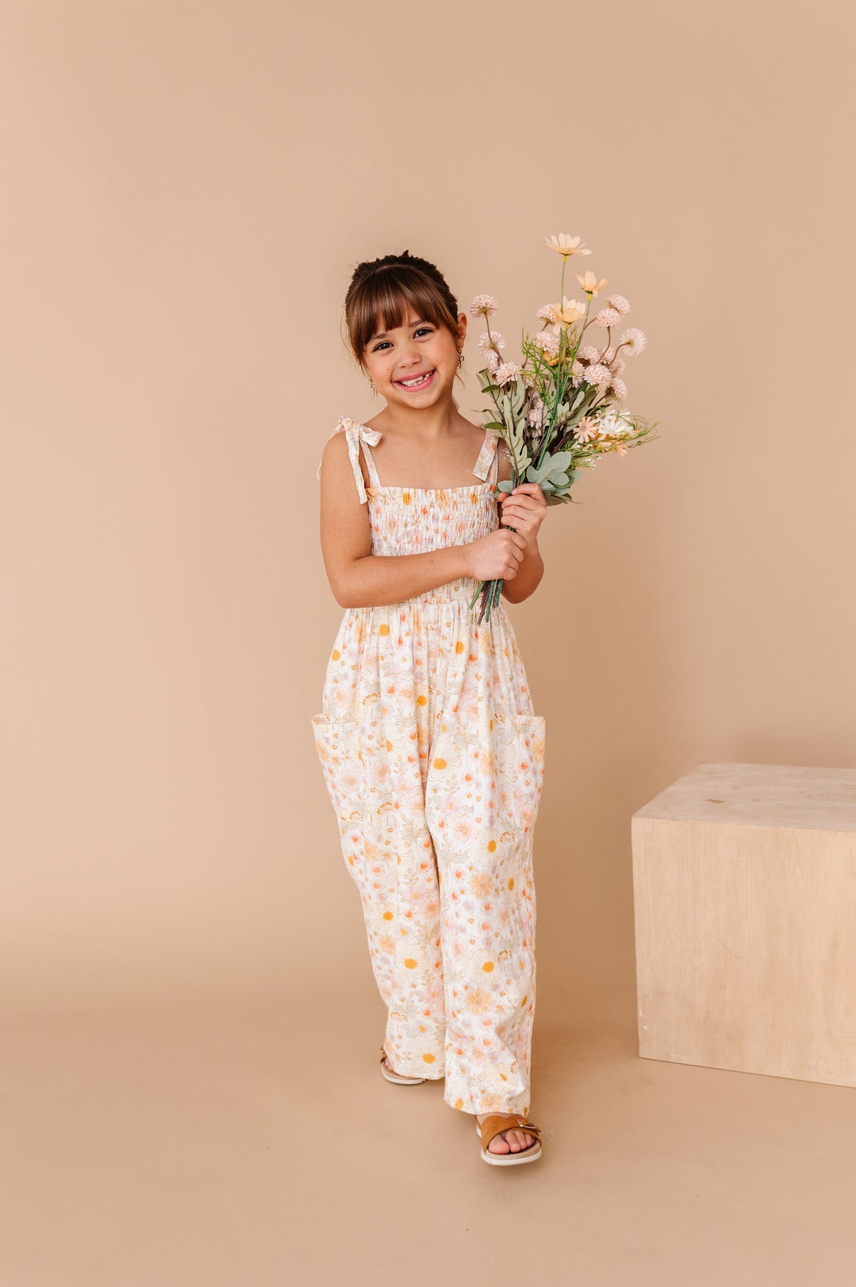 Honeydew Meadow | LINEN ROMPER