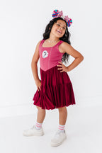 Mulan (KIDS) | Wine Mesh DRESS