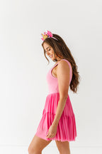 Aurora (ADULT) | Fuchia Mesh DRESS