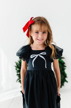 Load image into Gallery viewer, Black | Bow Party Dress