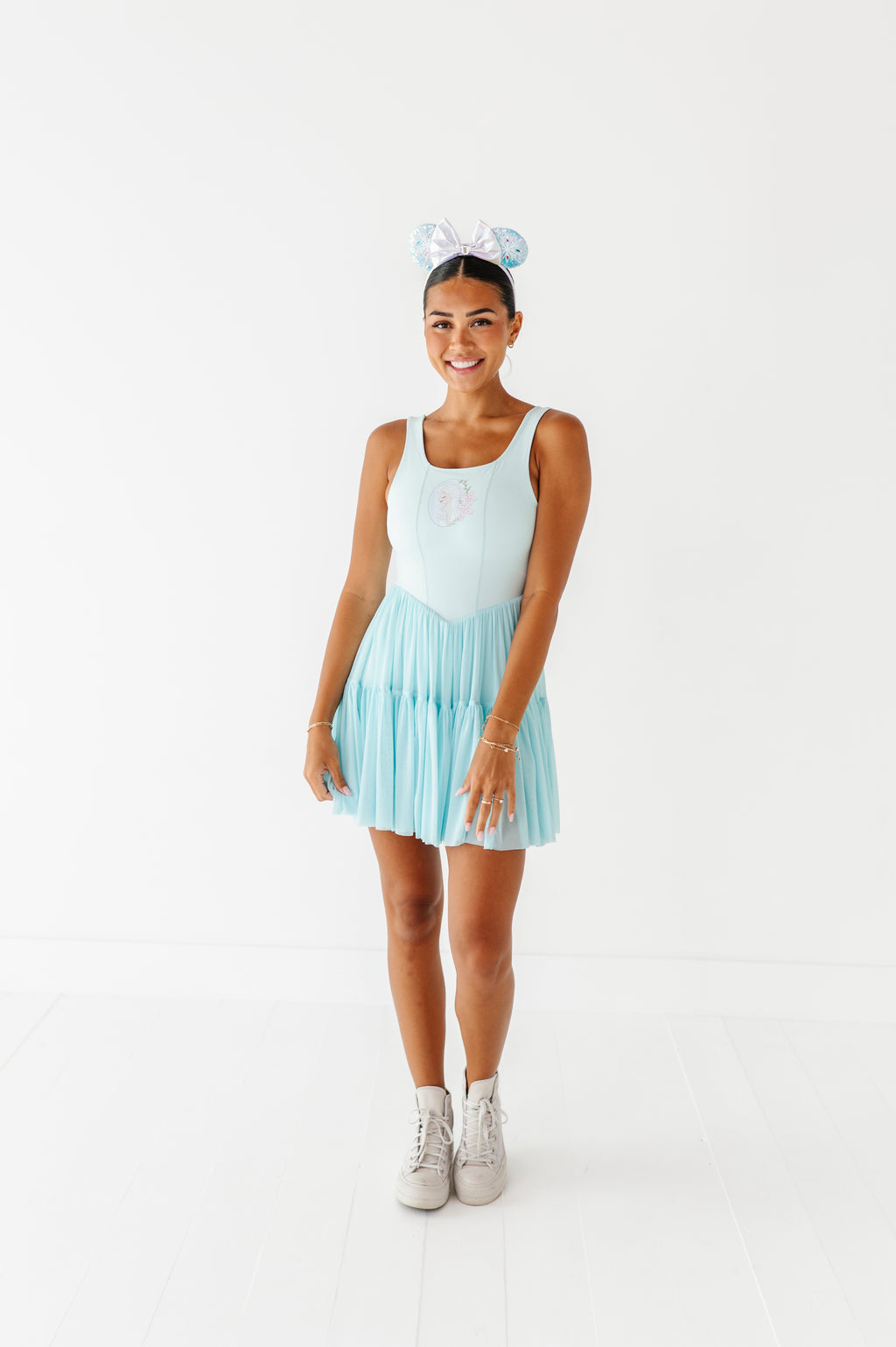 Elsa (ADULT) | Icy Blue Mesh DRESS