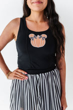 Load image into Gallery viewer, Black Piggy Pumpkin | ADULT Tank