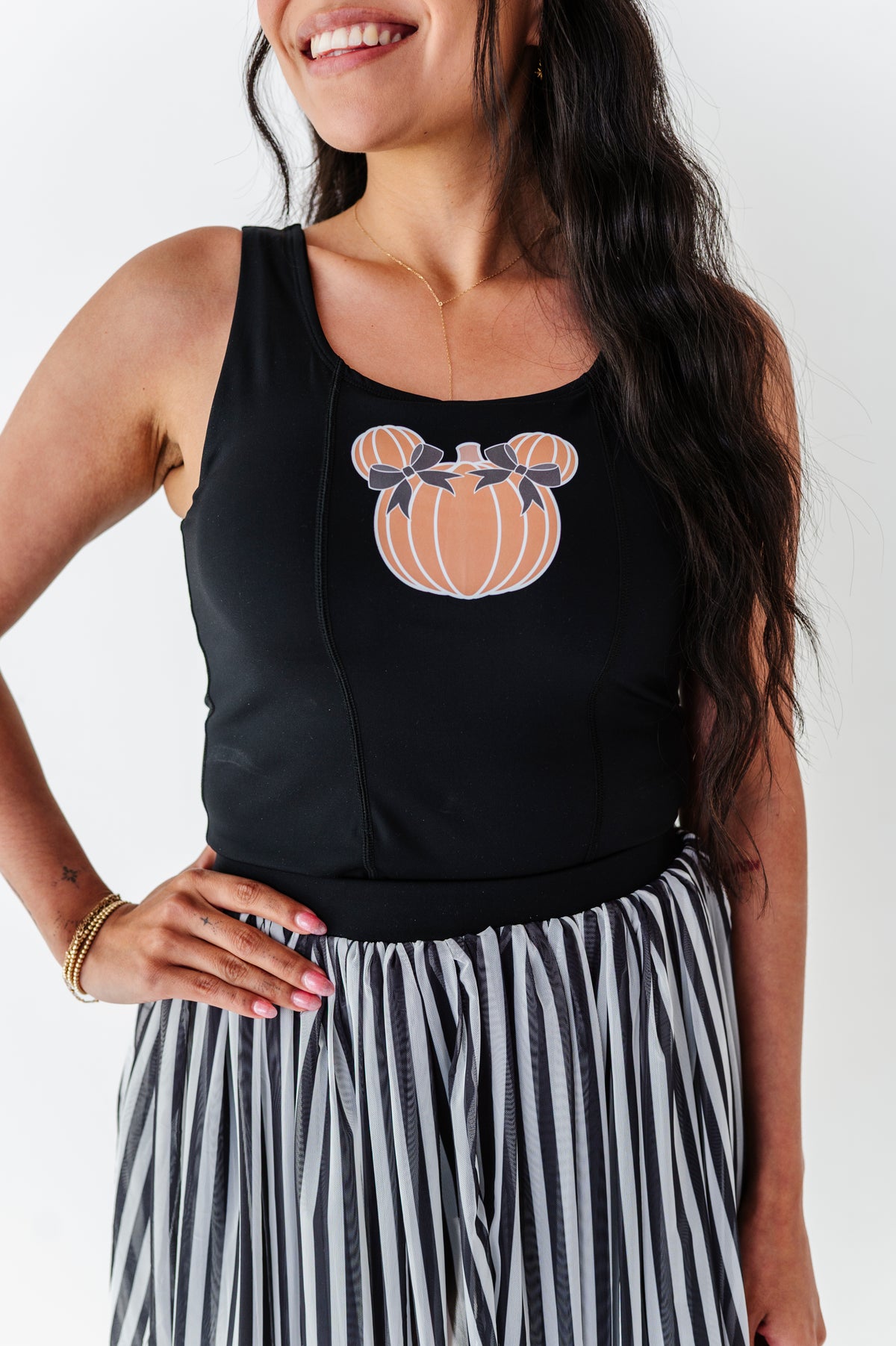 Black Piggy Pumpkin | ADULT Tank