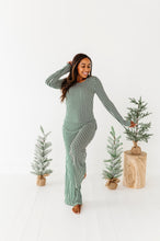 Load image into Gallery viewer, Green Stripes | Women’s PJ TOP