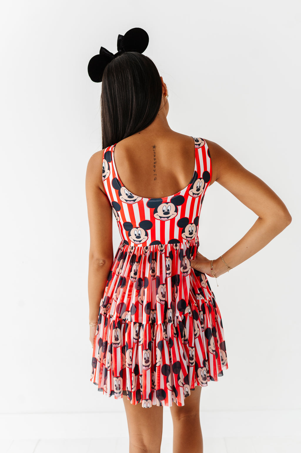 MICKEY Stripe (ADULT) | Mesh DRESS