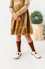 Load image into Gallery viewer, Carmel | Velvet Bow Back Dress