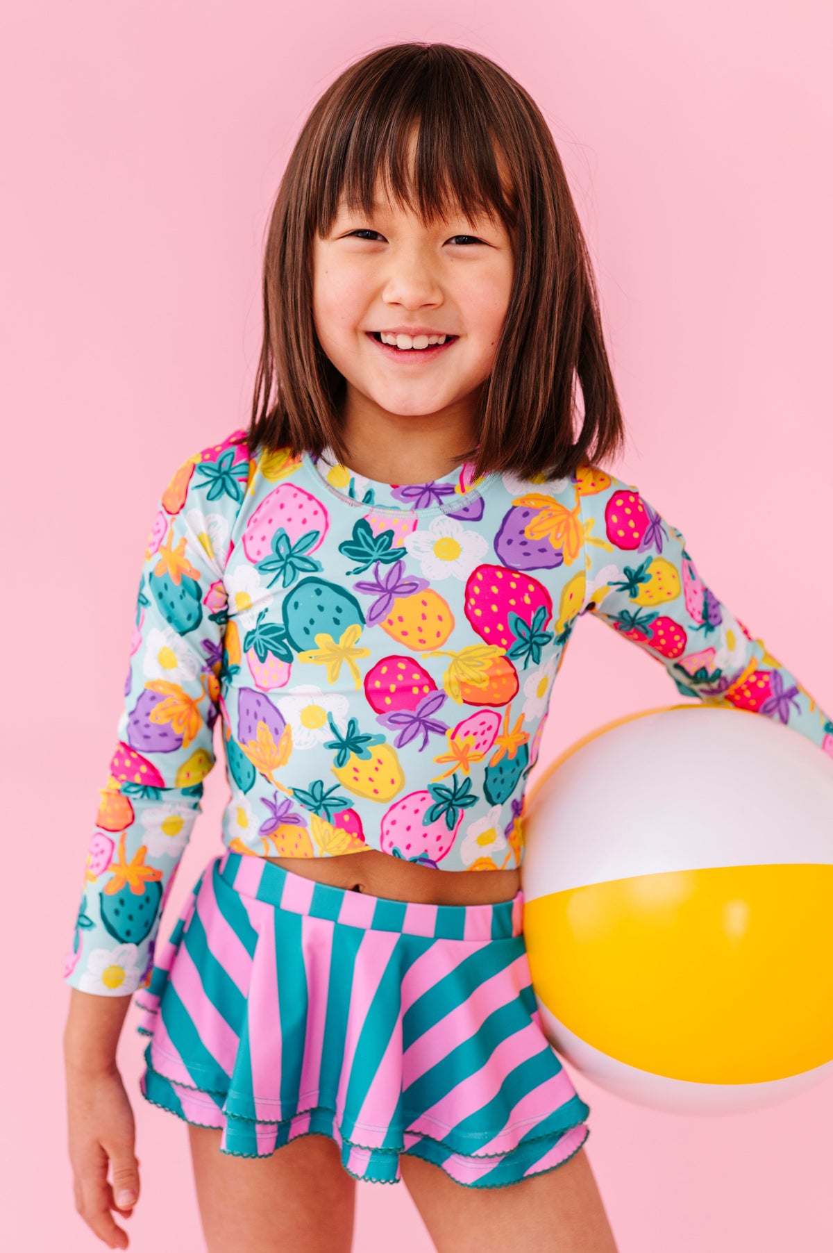 Sweet Strawberry | RASHGUARD SKIRTED 2-PIECE