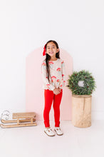 Load image into Gallery viewer, Holly Red | Ribbed SLIM LEGGINGS