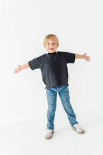 Load image into Gallery viewer, Stay Spooky Skelly | Checkered Boxy Tee