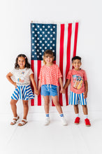 Load image into Gallery viewer, BLUE Spangled Stripes | SKORT
