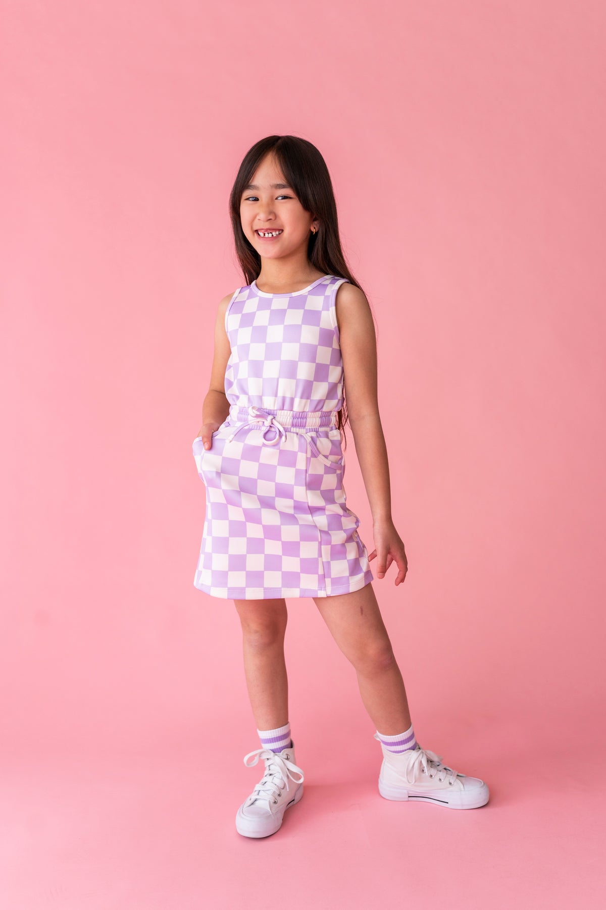 Checker Charm | Tennis Dress (with shorts!)