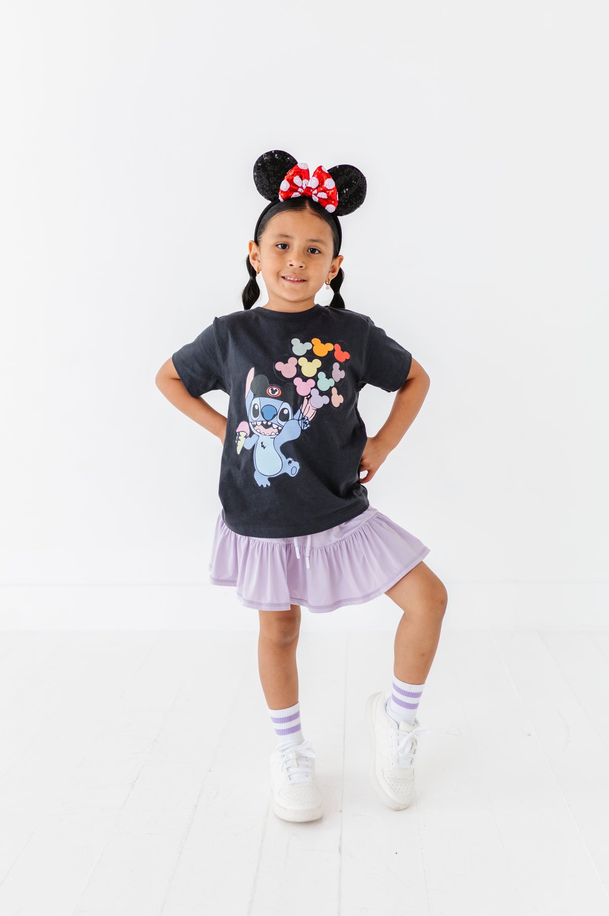 Balloon Stitch | KIDS CHARCOAL TEE
