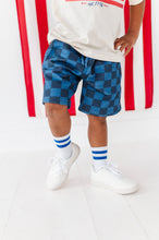 Load image into Gallery viewer, Dark Blue Check | BOYS Shorts